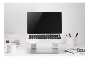 PODKŁADKA POD LAPTOPA STOJAK SREBNRY ALUMINIOWY