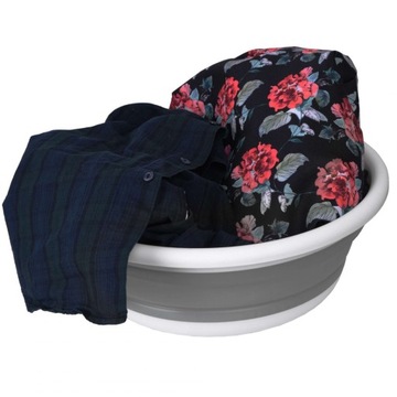 СКЛАДНОЙ СИЛИКОНОВЫЙ КОНТЕЙНЕР ДЛЯ БЕЛЬЯ ОБЪЕМОМ 9 Л