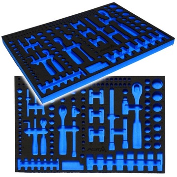 ИНСТРУМЕНТАЛЬНАЯ ТЕЛЕЖКА ВСТАВКА EVA FOAM 1/4+3/8+1/2'