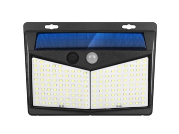 СОЛНЕЧНАЯ СВЕТОДИОДНАЯ ЛАМПА 40ВТ НАСТЕННЫЙ ДАТЧИК 3 РЕЖИМА