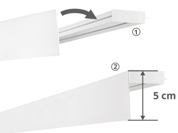 НАКЛАДКА ДЛЯ ПОТОЛОЧНОЙ рейки BOJANK ПВХ 10 СМ