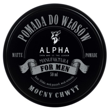 POMADA DO WŁOSÓW - MOCNY CHWYT - 50ml - ALFA BARBERIA