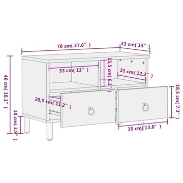 VidaXL 358213 Подставка под телевизор