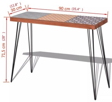 КОНСОЛЬ ЗАЛА = СТОЛ С РАСКРАШЕННОЙ ВЕРХНЕЙ