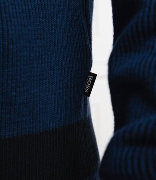BOSS sweter Newino | Regular Fit | granatowy