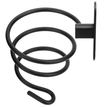 ВЕШКА ДЛЯ ФЕН ПРОЧНЫЙ МЕТАЛЛИЧЕСКИЙ НАСТЕННЫЙ КРОНШТЕЙН ЧЕРНЫЙ ТВЕРДЫЙ