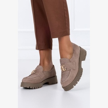 КОЖАНЫЕ ЛОФЕРЫ ЖЕНСКИЕ ПЛ ОБУВЬ С ДЕКОРАЦИЕЙ r 37