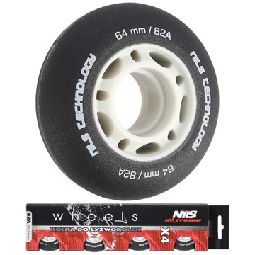 KÓŁKA DO ROLEK ŁYŻWOROLEK MATOWE 64x24mm 82A 4SZT