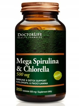 DOCTOR LIFE Mega Spirulina i Chlorella 200 tab