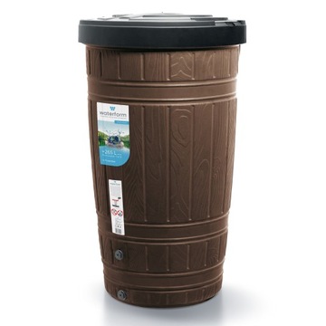 БАК ДОЖДЕВОЙ ВОДЫ 265Л + ОСНОВАНИЕ + КОЛЛЕКТОР 80-105 КОРИЧНЕВЫЙ + КРАН