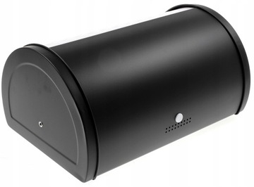 CHLEBAK STALOWY Pojemnik PIECZYWO CZARNY DIAMOND Biało Czarny