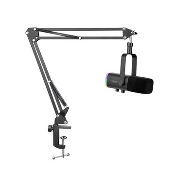 Динамический студийный микрофон Fifine AM8T USB/XLR RGB со стойкой PnP