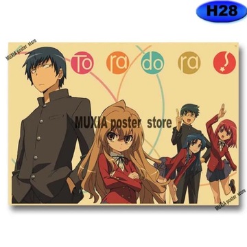 Plakat na płótnie Anime tygrys X smok! Toradora pl