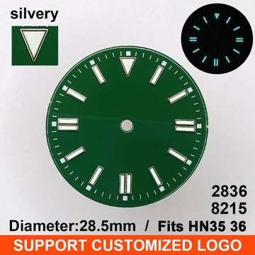 28.5mm Diameter Luminous Sterile Dial for NH35 Movement with Single