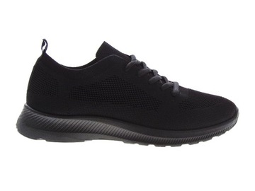 Lekkie Buty Sportowe Siatka ALL Black r.36