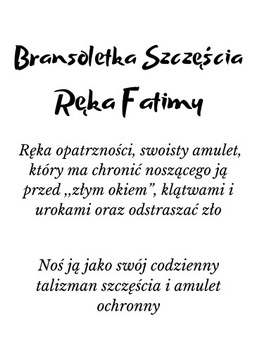 Ręka Fatimy, Bransoletka szczęścia , czerwona ekoskóra, talizman , ochrona