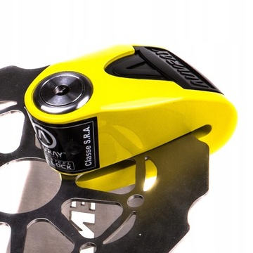 Замок тормозного диска Auvray B-Lock 10, желтый и черный