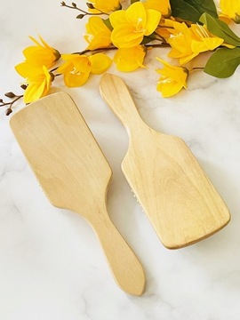 DREWNIANA SZCZOTKA DO WŁOSÓW NATURALNA DUŻA