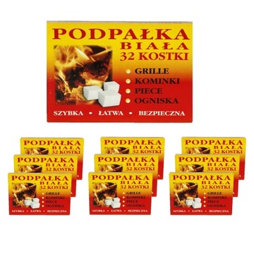 PODPAŁKA DO GRILLA ROZPAŁKA DO KOMINKA 320 KOSTKI
