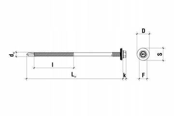 Шурупы для сэндвич-панелей WSW-6 5,5х125 100 шт.