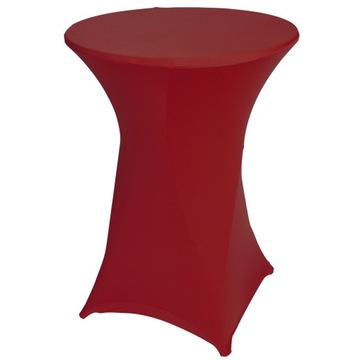 Pokrowiec Stretch Na Stół Koktajlowy Cateringowy 80-85cm 1szt Bordowy