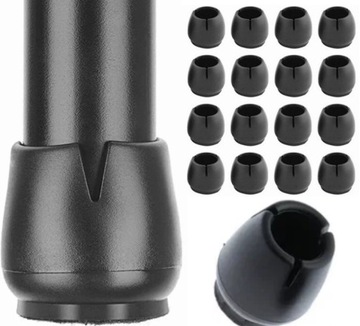 16x NAKŁADKI NA NOGI OCHRONNE KRZESŁA STÓŁ Z FILCEM fi 12-16 mm