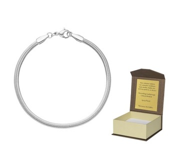 Bransoletka srebrna modułowa 20 cm do Charms B44