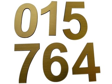 Cyfra cyfry na drzwi numer numerek laminat 10 SZT