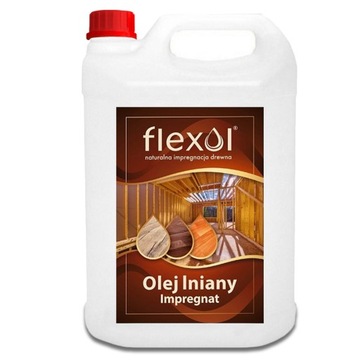 OLEJ LNIANY IMPREGNAT NATURALNY 100% DO DREWNA 4L