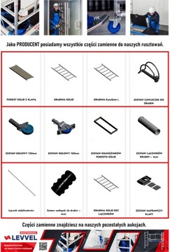 LEVVEL EASYGATE 9-метровые алюминиевые передвижные леса