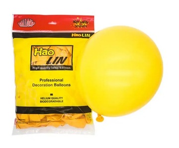 BALONY PROFESJONALNE 5 CALI ŻÓŁTE 20 SZT