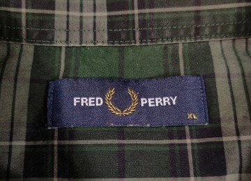 Koszula w Kratę FRED PERRY Casual Premium Męska XL
