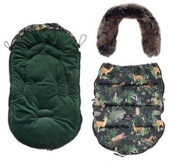 Спальный мешок Makaszka Premium для коляски 12-36м Glamour Green