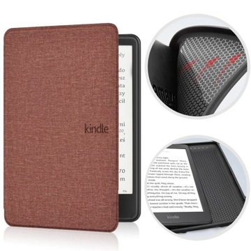 Etui do Kindle Paperwhite 5 silikonowy tył brązowy