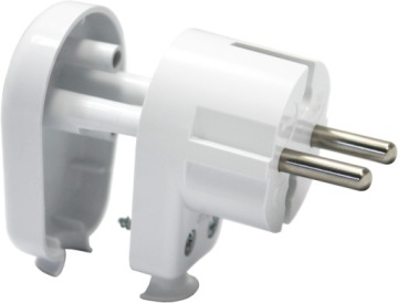 РАЗБОРНАЯ УГЛОВАЯ ВИЛКА, БЕЛАЯ 2П 16А 230В