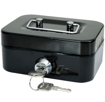 Small Cash Box, копилка, комплект из 2 ключей, черный