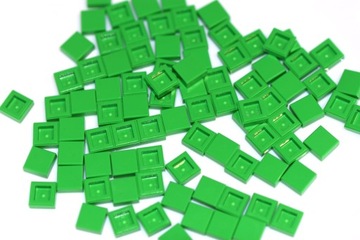 Lego klocek tile 1x1 3070b bright green 20szt