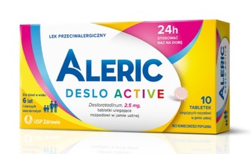 Aleric Deslo Active 2,5 mg 10 tabletek Alergia
