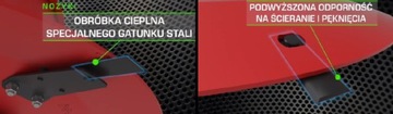 Нож роторной косилки польский, толщина 4 мм WARYŃSKI