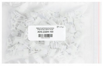 ПЛАСТИКОВАЯ ЛЯГУШКА С РОЛИКОВЫМ РОЛИКОМ, БЕЛАЯ 100 ШТ.