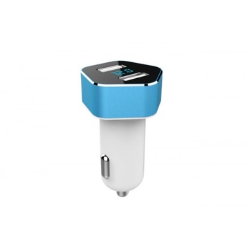 АВТОМОБИЛЬНОЕ ЗАРЯДНОЕ УСТРОЙСТВО С ВОЛЬТМЕТРОМ 2XUSB ВОЛЬТМЕТР 12В 24В