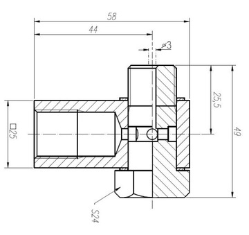 Emulator drugiej sondy lambda kątowy stalowy fi3