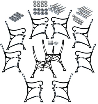 ALUMINIOWA NOGA NOGI DO ŁAWKI STOŁU PODŁOKIETNIK