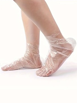 НОСКИ НОСКИ ИЗ ФОЛЬГИ СУМКИ ДЛЯ ПАРАФИНОВЫХ ПРОЦЕДУР 100 ШТ.