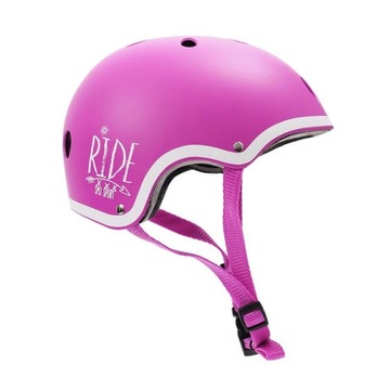 Kask dziecięcy SMJ różowy na rolki rower skate