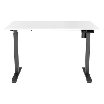 Бело-черный стол со светодиодной панелью Spacetronik с электрической регулировкой высоты