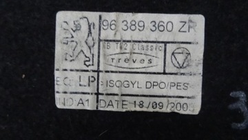 PEUGEOT 307 SW POLIČKA KUFRU 96389360