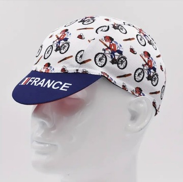 CZAPKA ROWEROWA ODDYCHAJĄCA Z DASZKIEM FRANCE PREMIUM