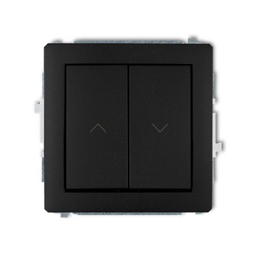Mechanizm wyłącznika żaluzjowego podtynkowy DECO Karlik 12DWP-8 czarny
