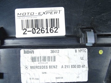 MERCEDES E TŘÍDA W211 RADIÁTOR 4 ZÓNY